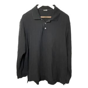 Brooks Brothers Black Long Sleeve Polo Shirt